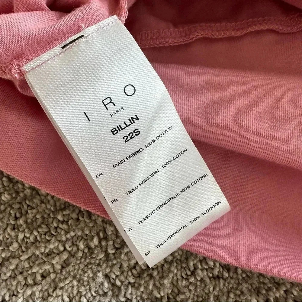 IRO Billin One Shoulder Top Pink Size XS - Picture 7 of 8